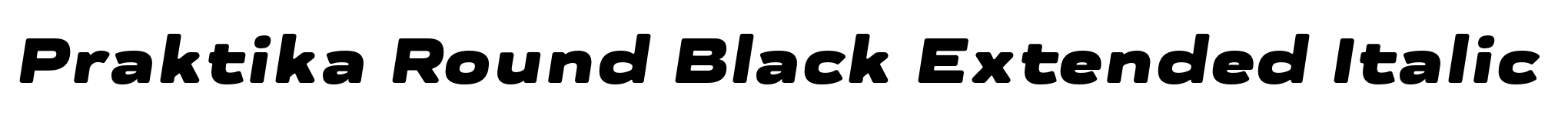 Praktika Round Black Extended Italic image